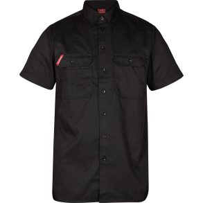 ENGEL Extend kortrmet skjorte Sort 7183-810