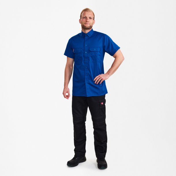 ENGEL Extend kort�rmet skjorte Surfer Blue 7183-810
