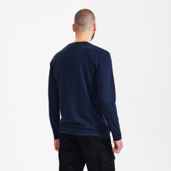 ENGEL Extend langrmet T-shirt Blue Ink 9065-141