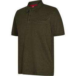 ENGEL Extend poloshirt med brystlomme Forest Green 9055-178
