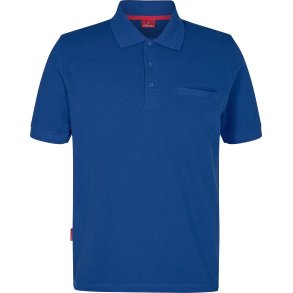 ENGEL Extend poloshirt med brystlomme Surfer Blue 9055-178