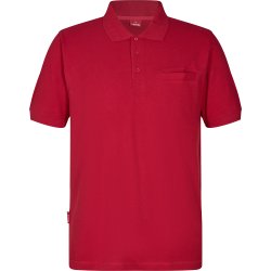 ENGEL Extend poloshirt med brystlomme Tomato Red 9055-178