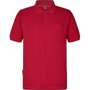 ENGEL Extend poloshirt med brystlomme Tomato Red 9055-178