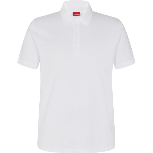 ENGEL Extend Poloshirt med strk Hvid 9022-341