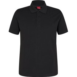 ENGEL Extend Poloshirt med strk Sort 9022-341