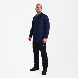 ENGEL Extend langrmet skjorte Blue Ink 7181-810