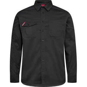 ENGEL Extend langrmet skjorte med strk Antrazitgr 7185-812