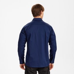 ENGEL Extend langærmet skjorte med stræk Blue Ink 7185-812