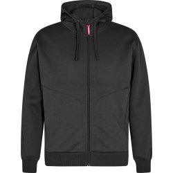ENGEL Extend sweatshirt med h�tte Antrazitgr� 8023-233