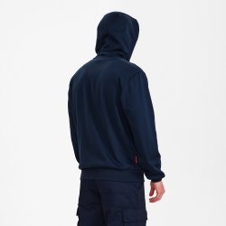 ENGEL Extend sweatshirt med hætte Blue Ink 8023-233