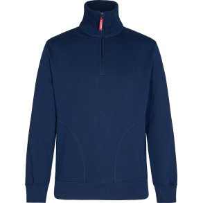 ENGEL Extend sweatshirt med hj krave Blue Ink 8014-136