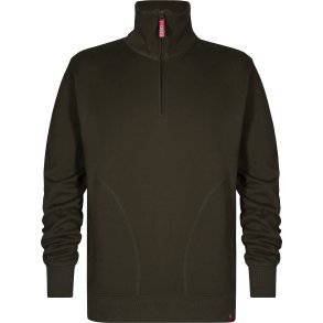 ENGEL Extend sweatshirt med hj krave Forest Green 8014-136