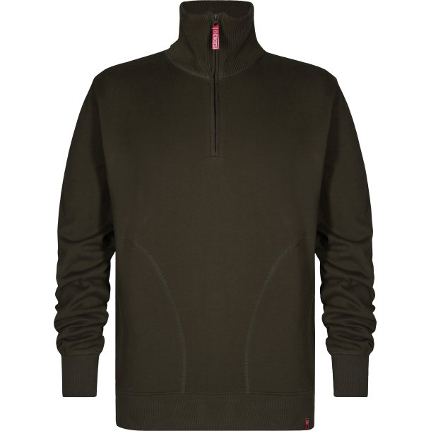 ENGEL Extend sweatshirt med hj krave Forest Green 8014-136