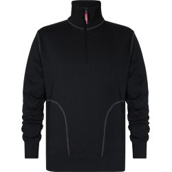 ENGEL Extend sweatshirt med hj krave Sort 8014-136