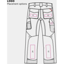 ENGEL Galaxy arbejdsbukser Blue Ink/Dark Petrol 2810-254