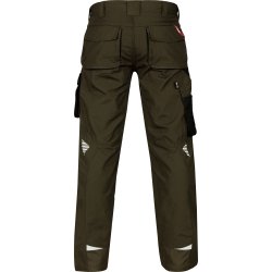 ENGEL Galaxy arbejdsbukser Forest Green/Sort 2810-254