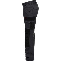 ENGEL Galaxy arbejdsbukser med strk Antrazitgr/Sort 2809-255