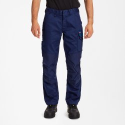 ENGEL Galaxy arbejdsbukser med stræk Blue Ink/Dark Petrol 2809-255