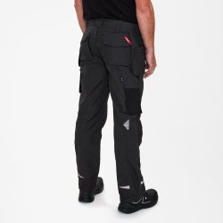 ENGEL Galaxy arbejdsbukser med hængelommer Antrazitgrå/Sort 2811-254