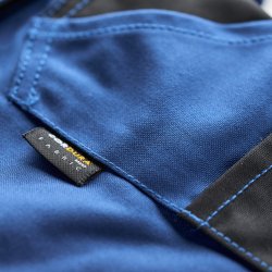 ENGEL Galaxy arbejdsbukser med hngelommer Surfer Blue/Sort 2811-254