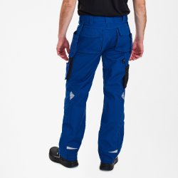 ENGEL Galaxy arbejdsbukser med hngelommer Surfer Blue/Sort 2811-254