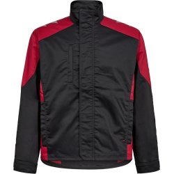 ENGEL Galaxy arbejdsjakke med str�k Antrazitgr�/Tomato Red 1809-255