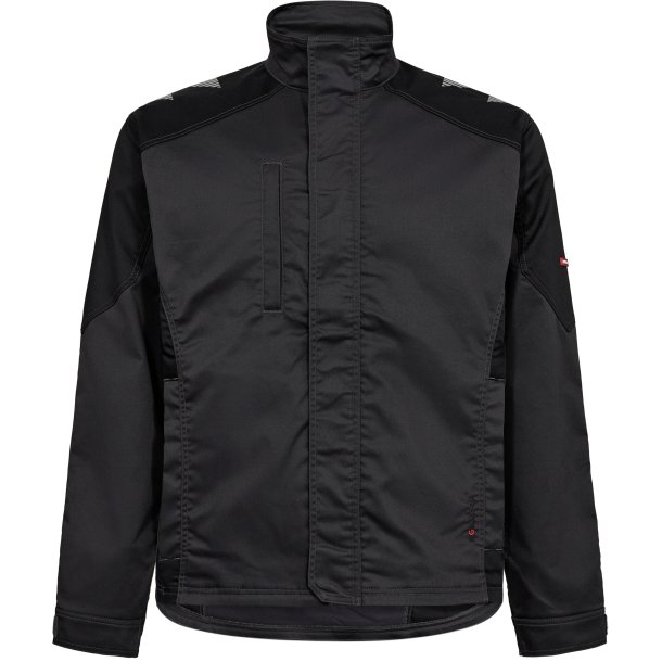 ENGEL Galaxy arbejdsjakke med strk Antrazitgr/Sort 1809-255