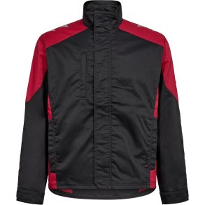 ENGEL Galaxy arbejdsjakke med strk Antrazitgr/Tomato Red 1809-255