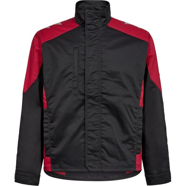 ENGEL Galaxy arbejdsjakke med stræk Antrazitgrå/Tomato Red 1809-255