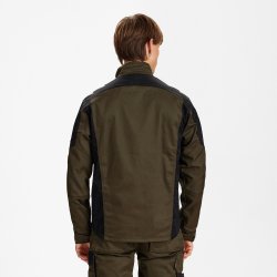 ENGEL Galaxy arbejdsjakke med stræk Forest Green/Sort 1809-255