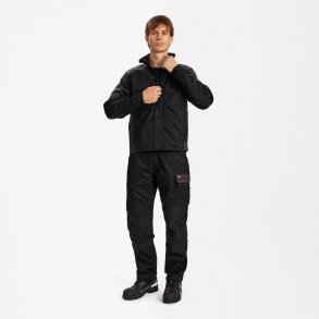 ENGEL Galaxy arbejdsjakke med strk Sort/Antrazitgr 1809-255