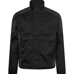 ENGEL Galaxy arbejdsjakke med strk Sort/Antrazitgr 1809-255