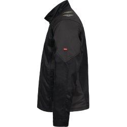 ENGEL Galaxy arbejdsjakke med strk Sort/Antrazitgr 1809-255