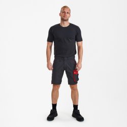 ENGEL Galaxy shorts Antrazitgrå/Tomato Red 6810-254