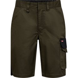 ENGEL Galaxy arbejdsshorts med strk Forest Green/Sort 6809-255