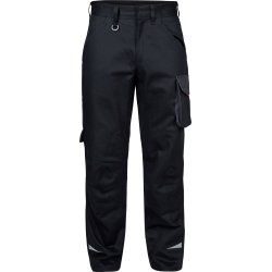 ENGEL Galaxy bomuld arbejdsbukser Sort/Antrazitgrå 2850-570