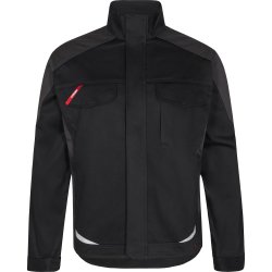 ENGEL Galaxy bomuld arbejdsjakke Sort/Antrazitgrå 1850-570