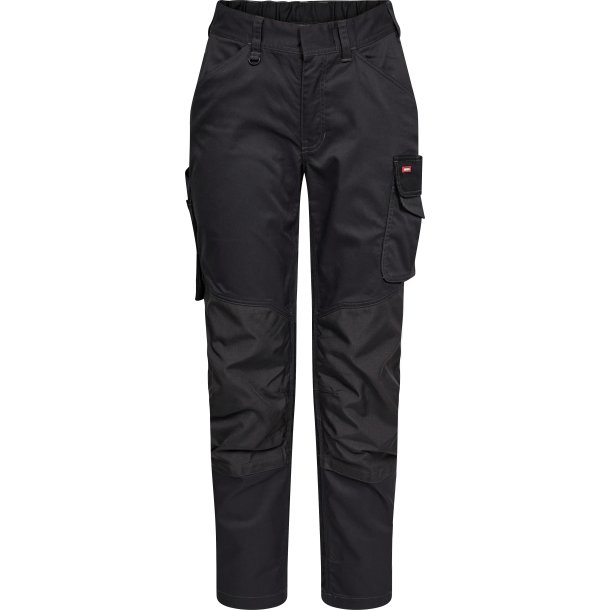 ENGEL Galaxy dame arbejdsbukser med strk Antrazitgr/Sort 2816-255