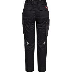 ENGEL Galaxy dame arbejdsbukser med strk Sort/Antrazitgr 2816-255