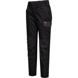 ENGEL Galaxy dame arbejdsbukser med strk Sort/Antrazitgr 2816-255