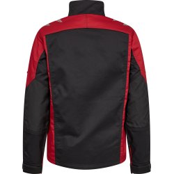 ENGEL Galaxy dame arbejdsjakke med stræk Antrazitgrå/Tomato Red 1816-255