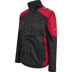 ENGEL Galaxy dame arbejdsjakke med stræk Antrazitgrå/Tomato Red 1816-255