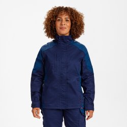 ENGEL Galaxy dame arbejdsjakke med stræk Blue Ink/Dark Petrol 1816-255