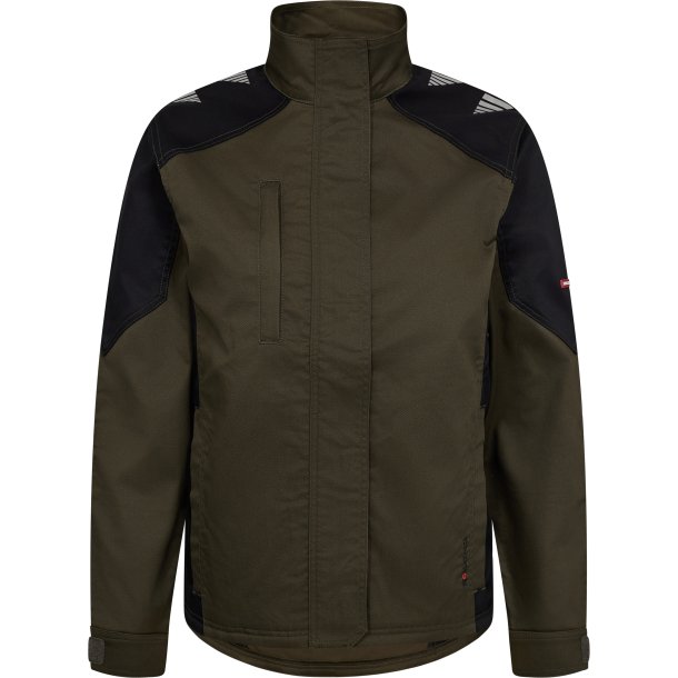 ENGEL Galaxy dame arbejdsjakke med stræk Forest Green/Sort 1816-255