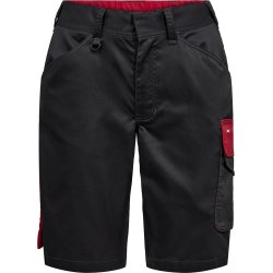 ENGEL Galaxy dame shorts med strk Antrazitgr/Tomato Red 6816-255