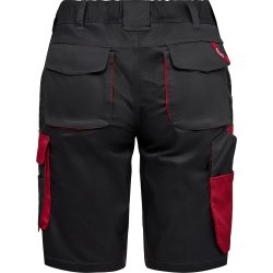 ENGEL Galaxy dame shorts med strk Antrazitgr/Tomato Red 6816-255