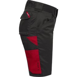 ENGEL Galaxy dame shorts med strk Antrazitgr/Tomato Red 6816-255