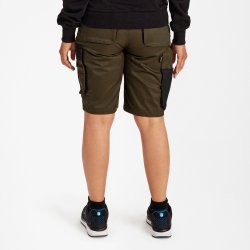ENGEL Galaxy dame shorts med strk Forest Green/Sort 6816-255