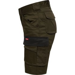 ENGEL Galaxy dame shorts med strk Forest Green/Sort 6816-255