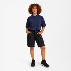 ENGEL Galaxy dame shorts med stræk Sort/Antrazitgrå 6816-255